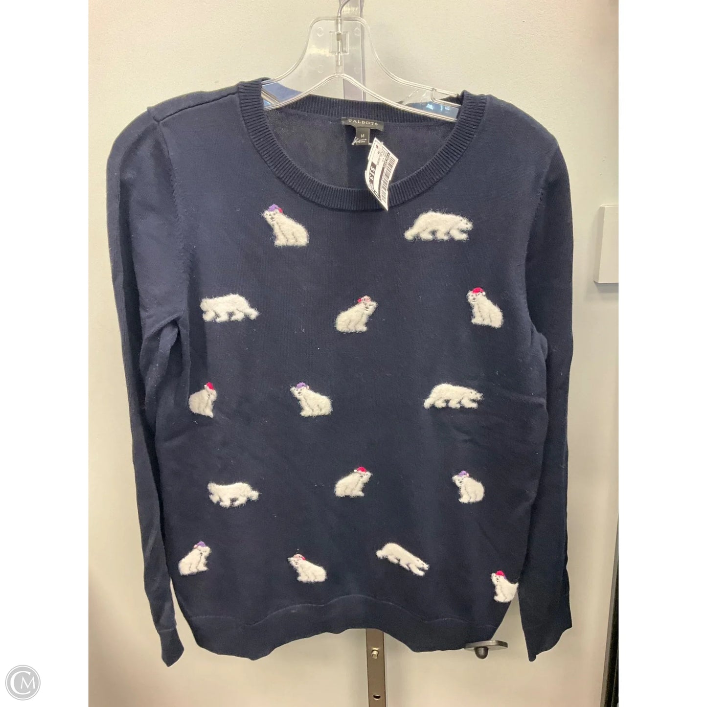 Top Long Sleeve By Talbots In Navy, Size: M