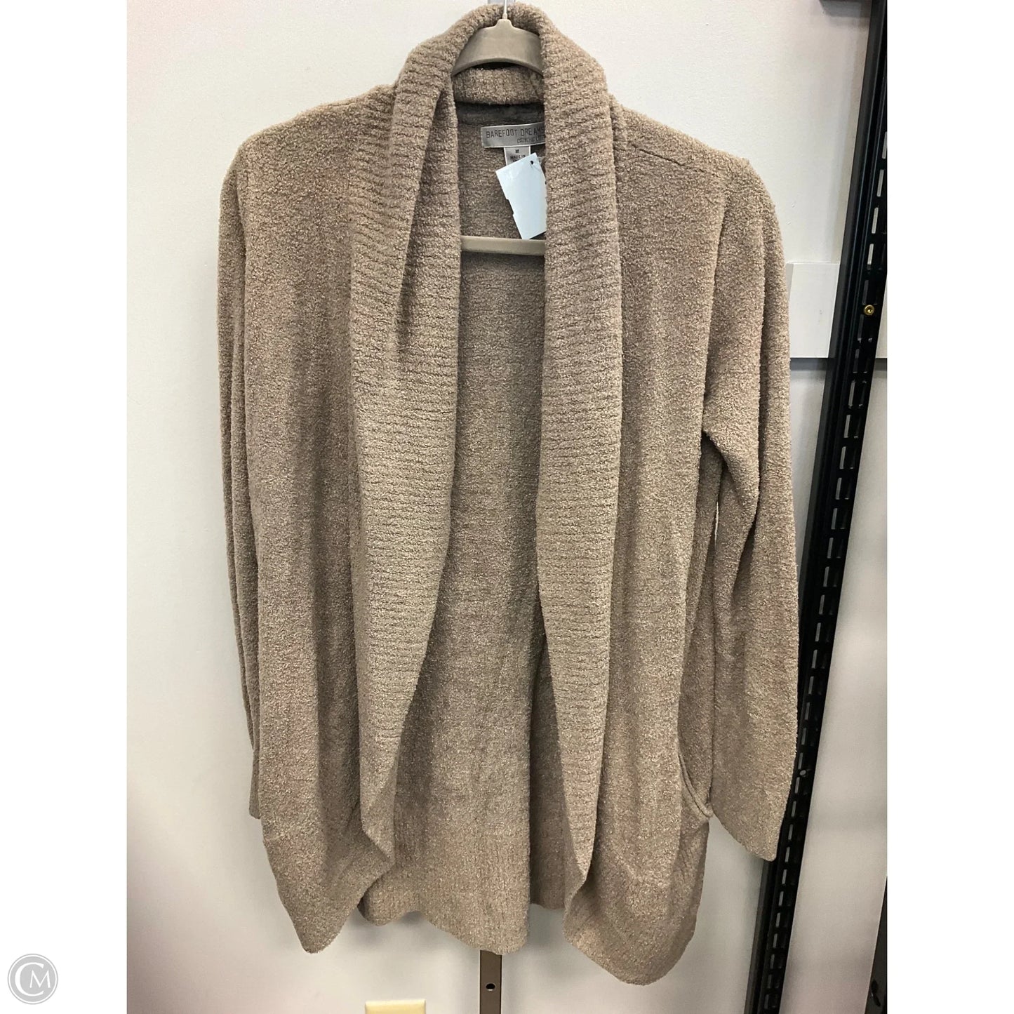 Sweater Cardigan By Barefoot Dreams In Taupe, Size: M