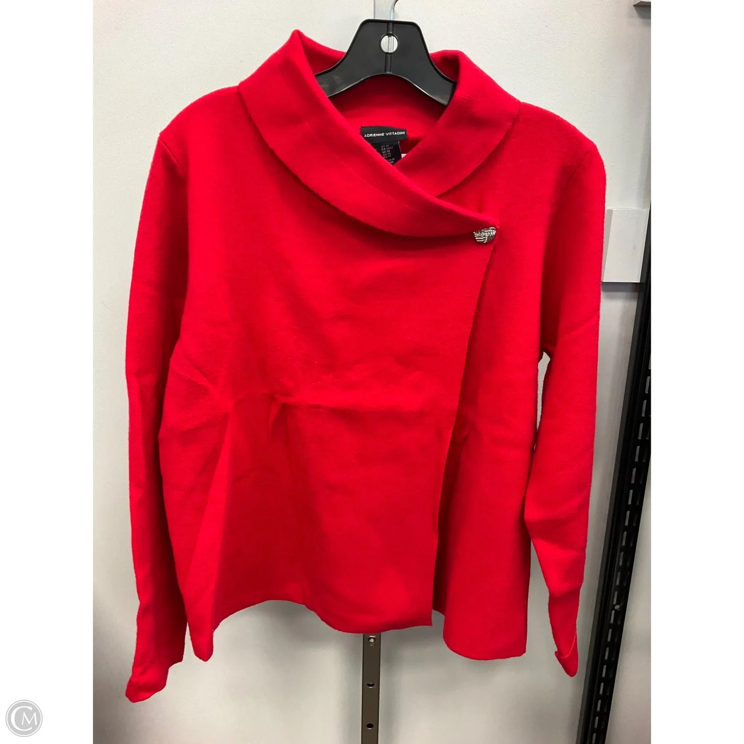 Sweater By Adrienne Vittadini In Red, Size: M