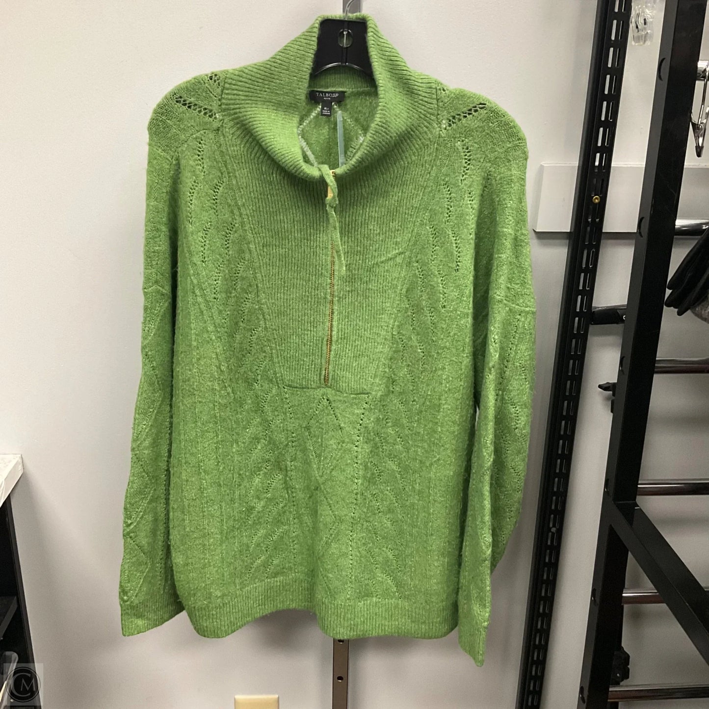 Sweater By Talbots In Green, Size: Xlp