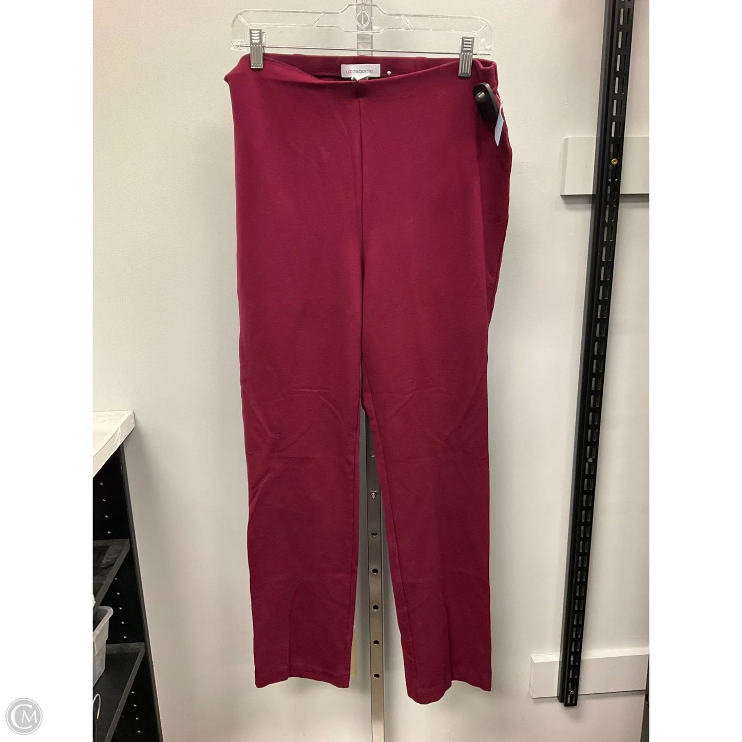 Pants Leggings By Liz Claiborne In Maroon, Size: L