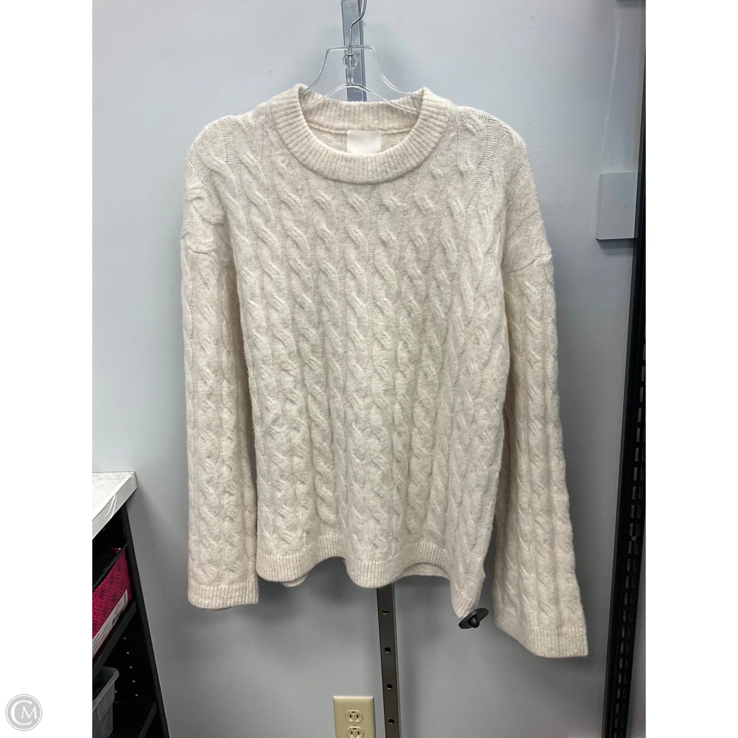 Sweater By H&m In Cream, Size: S