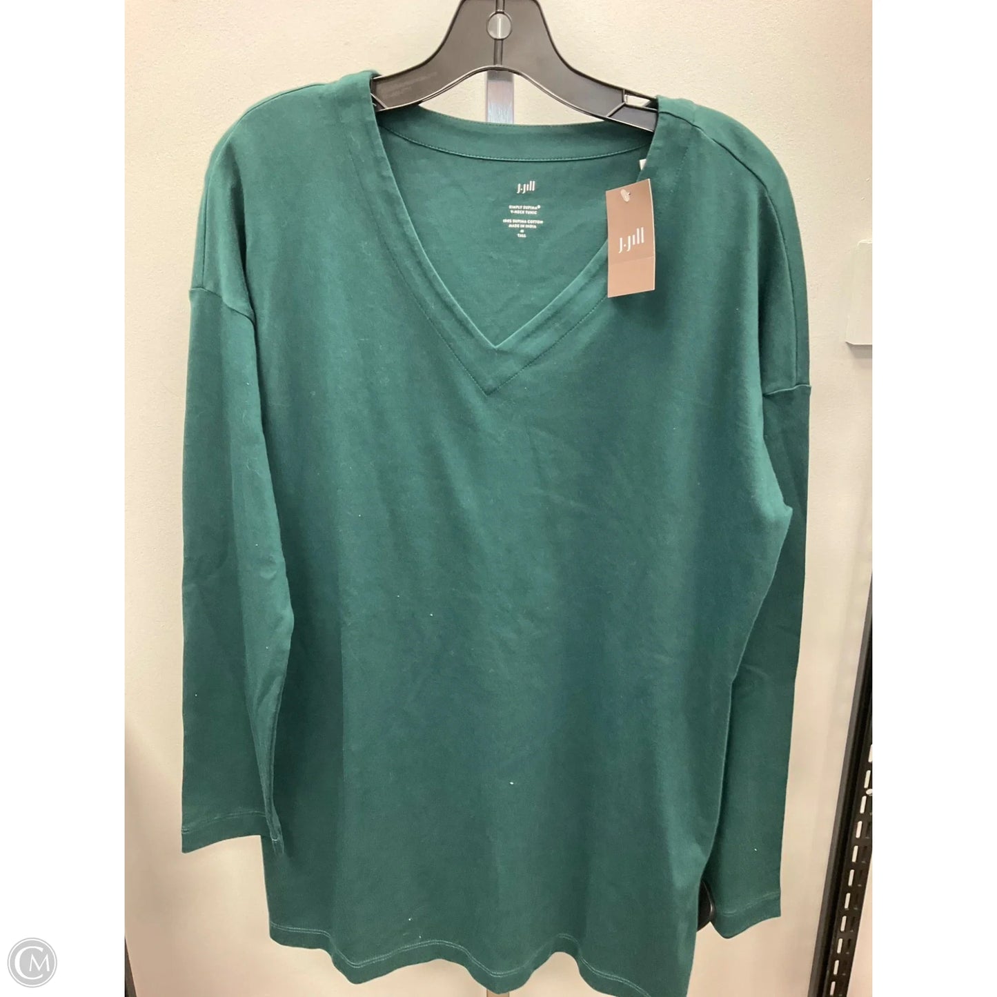 Top Long Sleeve By J. Jill In Green, Size: M