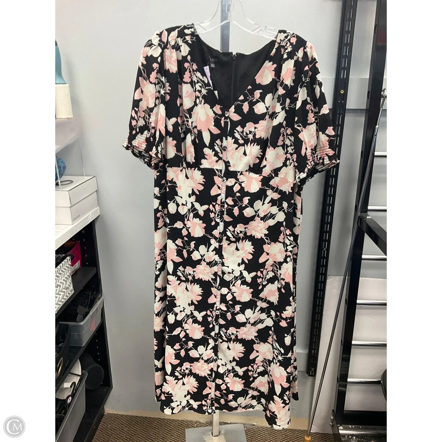Dress Casual Midi By Talbots In Floral Print, Size: 0