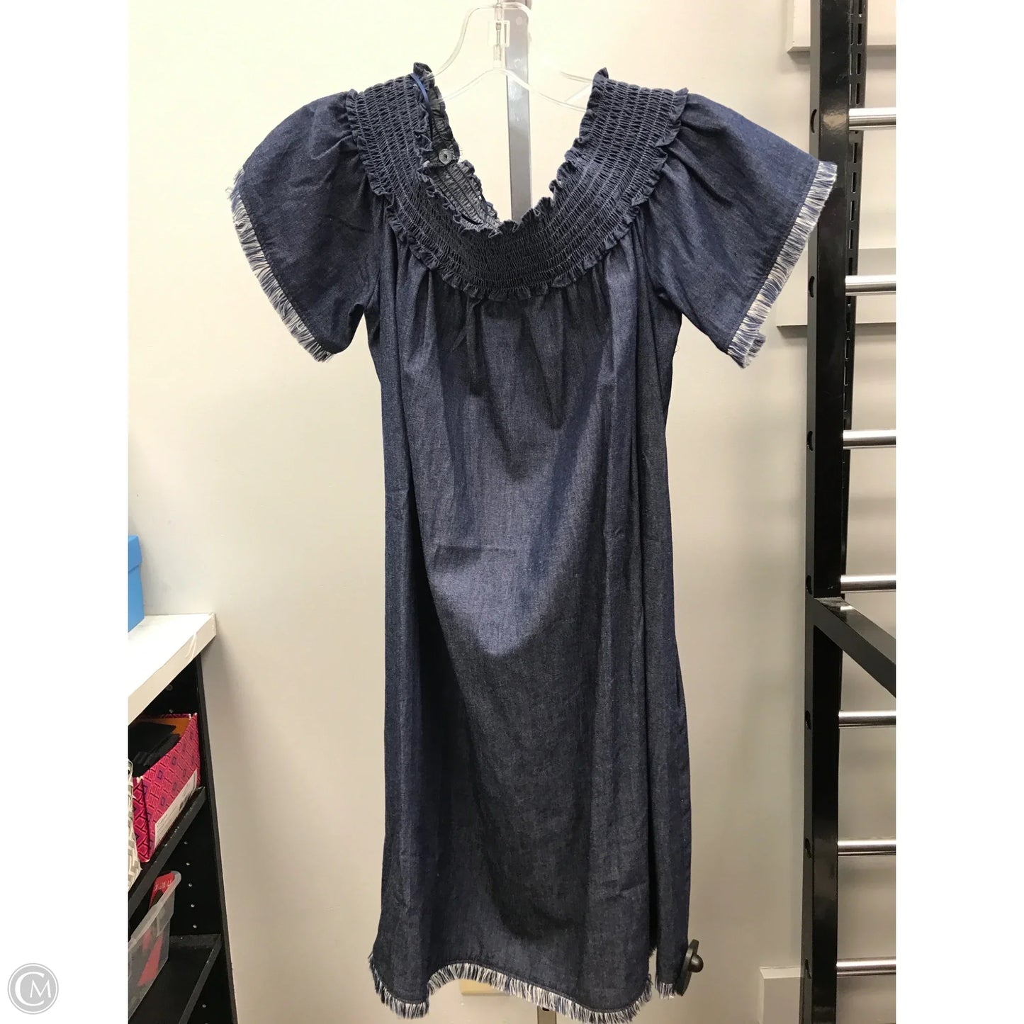Dress Casual Short By Nicole Miller In Blue Denim, Size: 12