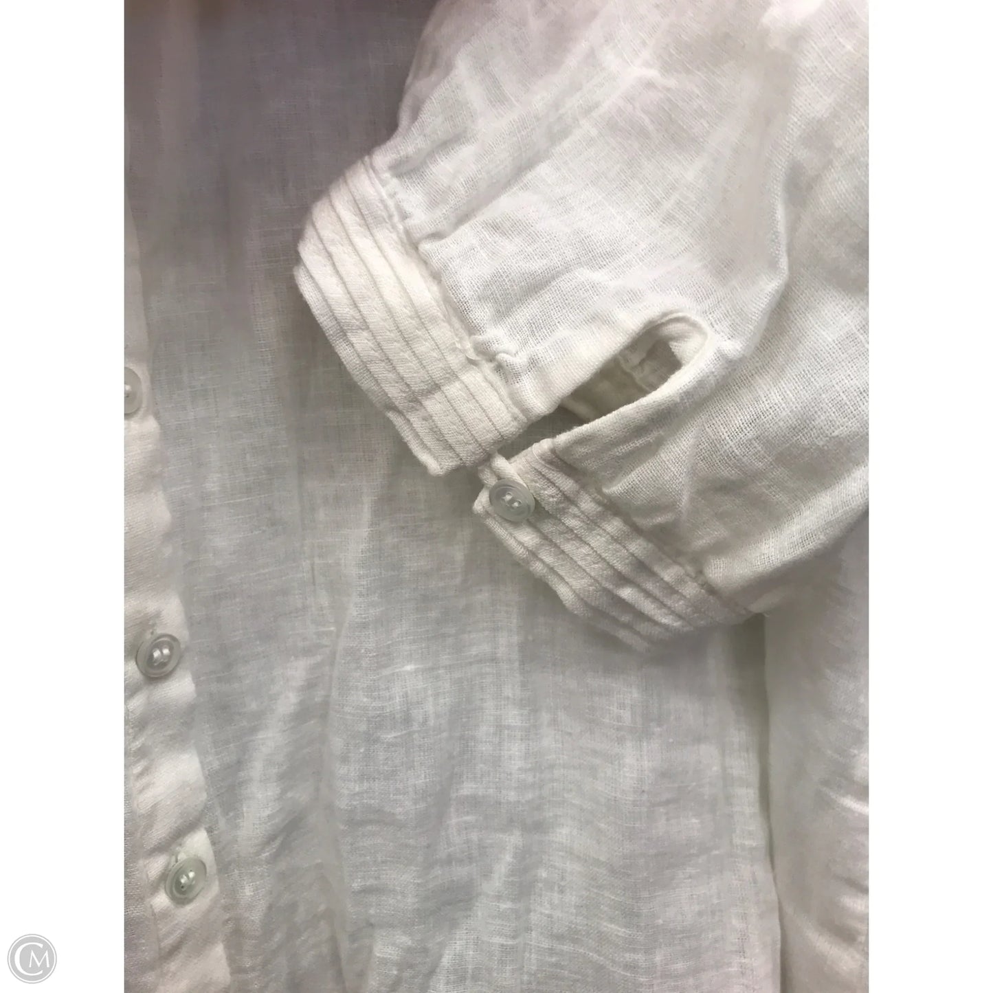 Top Short Sleeve By Cmc In Ivory, Size: Mp