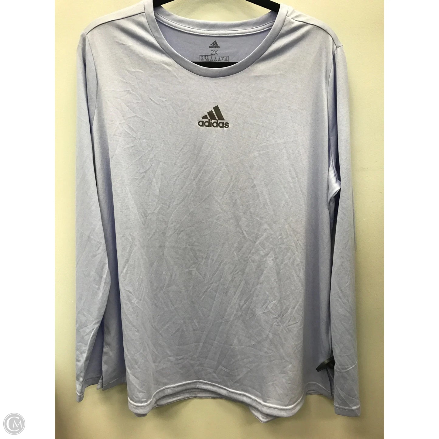 Athletic Top Long Sleeve Crewneck By Adidas In Purple, Size: 2x