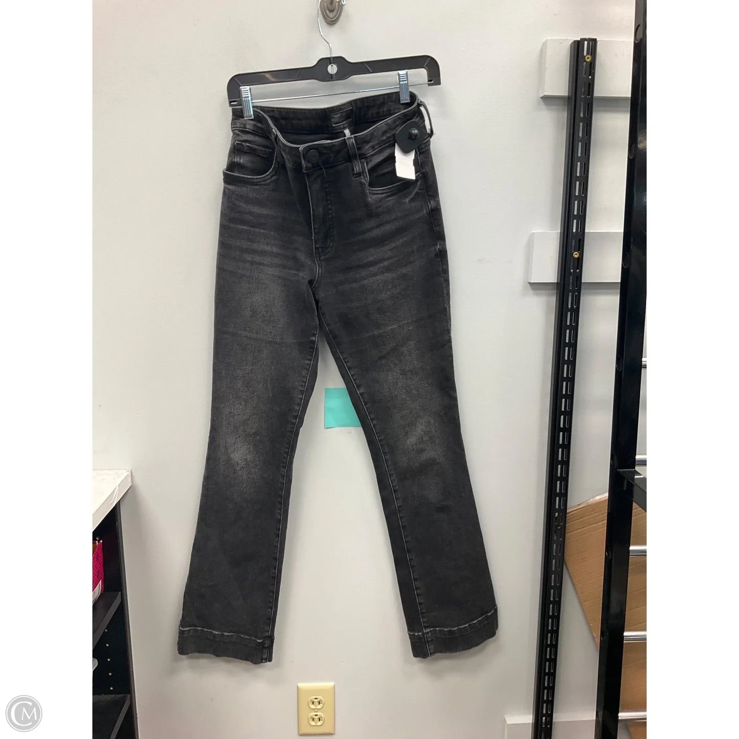Jeans Straight By Kut In Black, Size: 4