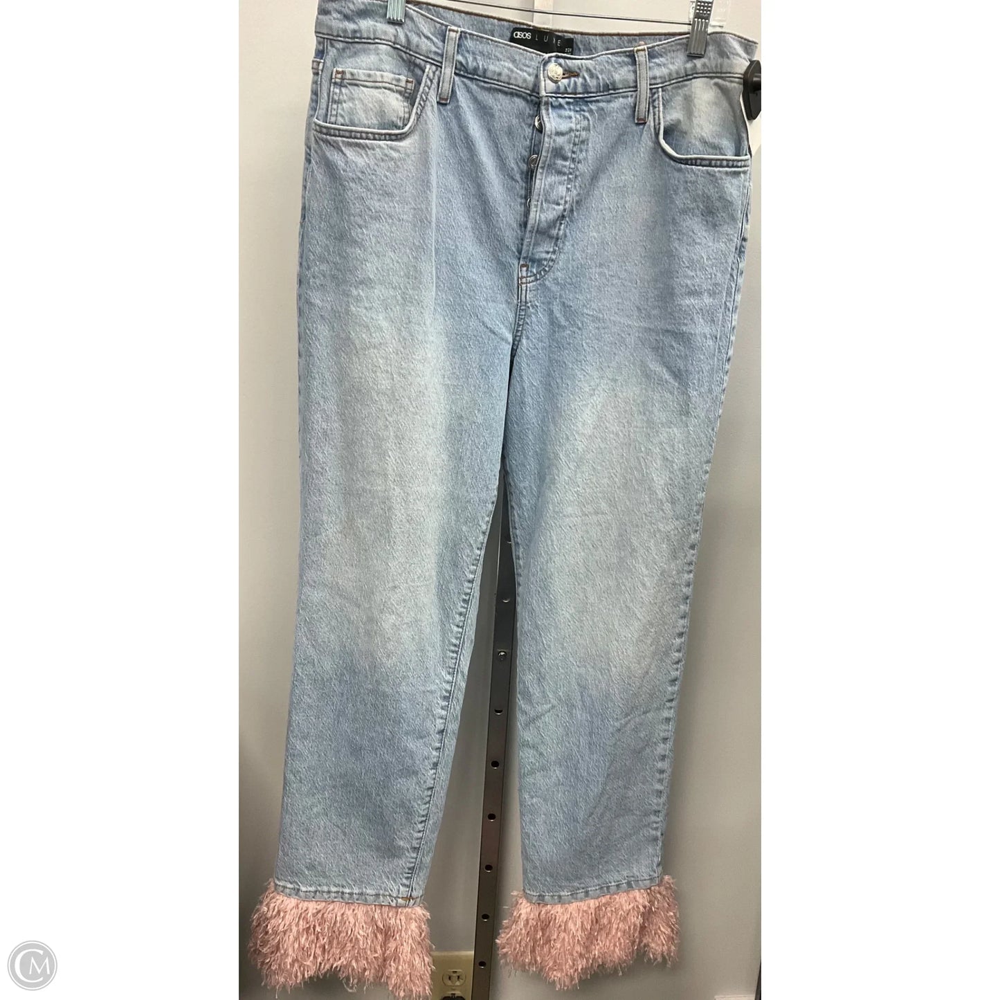 Jeans Straight By Asos In Blue Denim, Size: 10