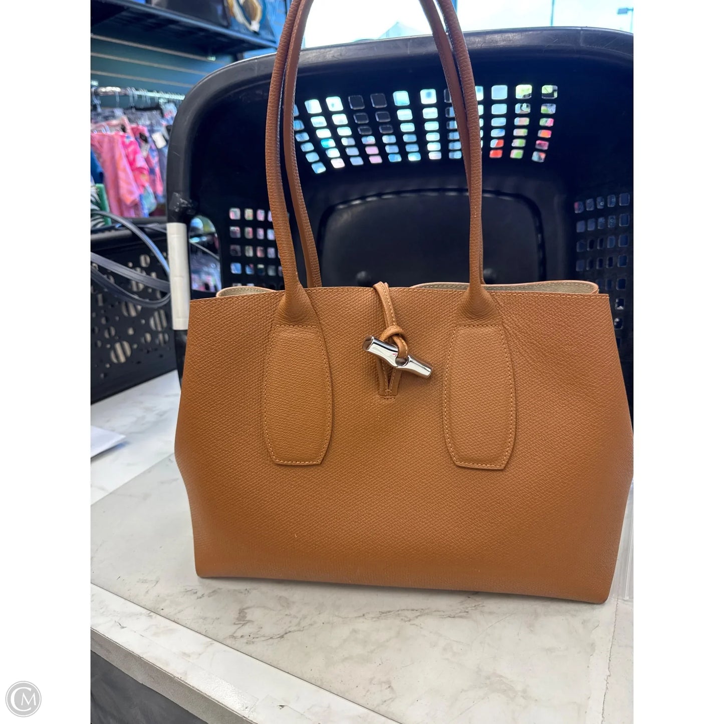 Handbag Designer By Longchamp, Size: Medium
