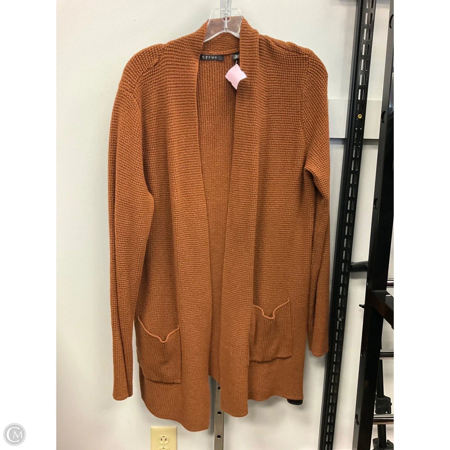 Sweater Cardigan By Cyrus Knits In Brown, Size: Xl
