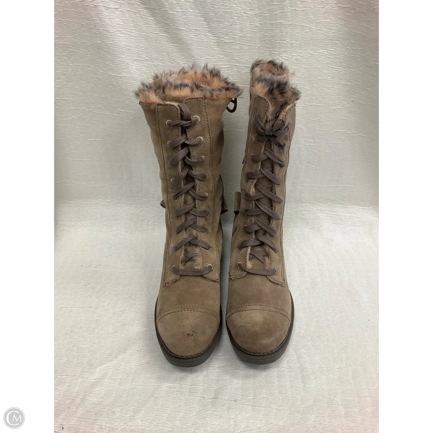 Boots Combat By Calvin Klein In Tan, Size: 8