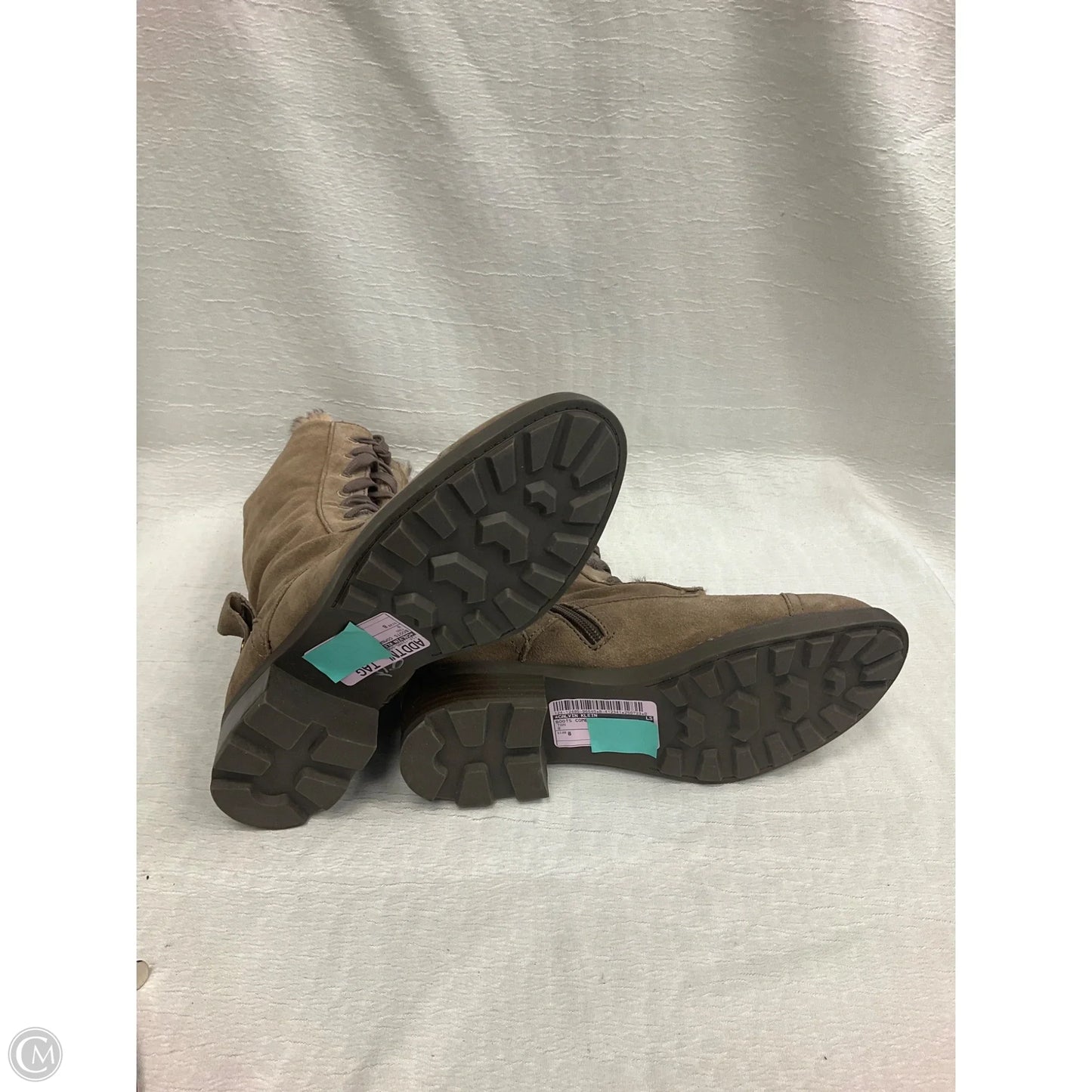 Boots Combat By Calvin Klein In Tan, Size: 8