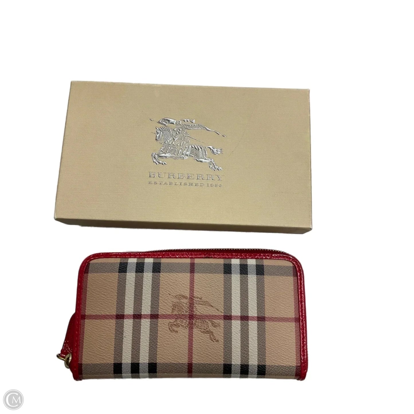 Wallet Luxury Designer By Burberry, Size: Large