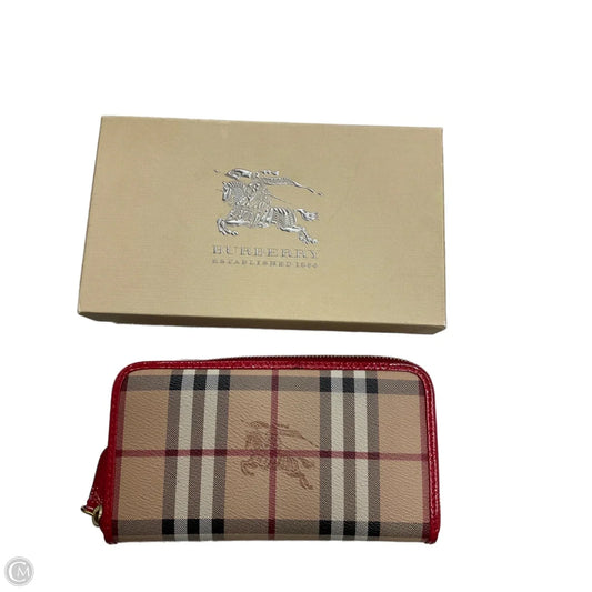 Wallet Luxury Designer By Burberry, Size: Large