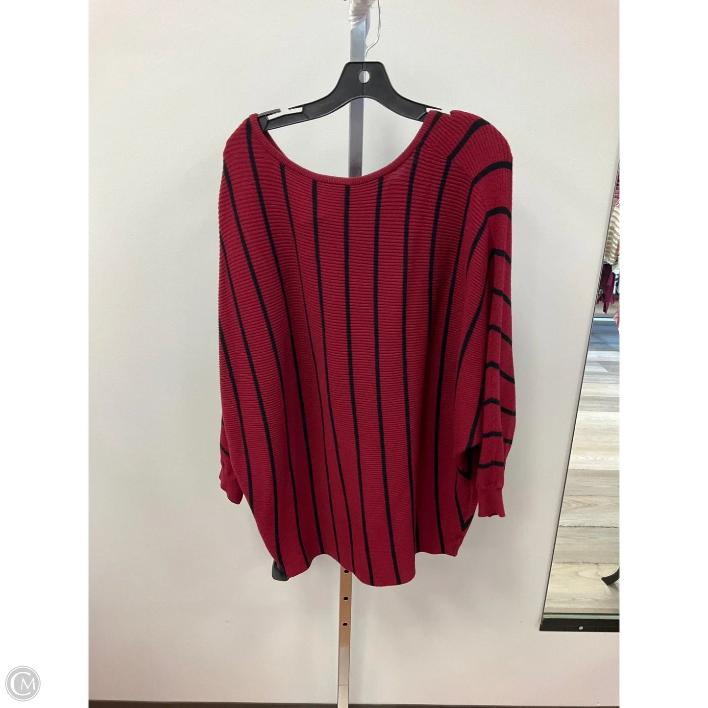 Sweater By Philosophy In Striped Pattern, Size: 1x