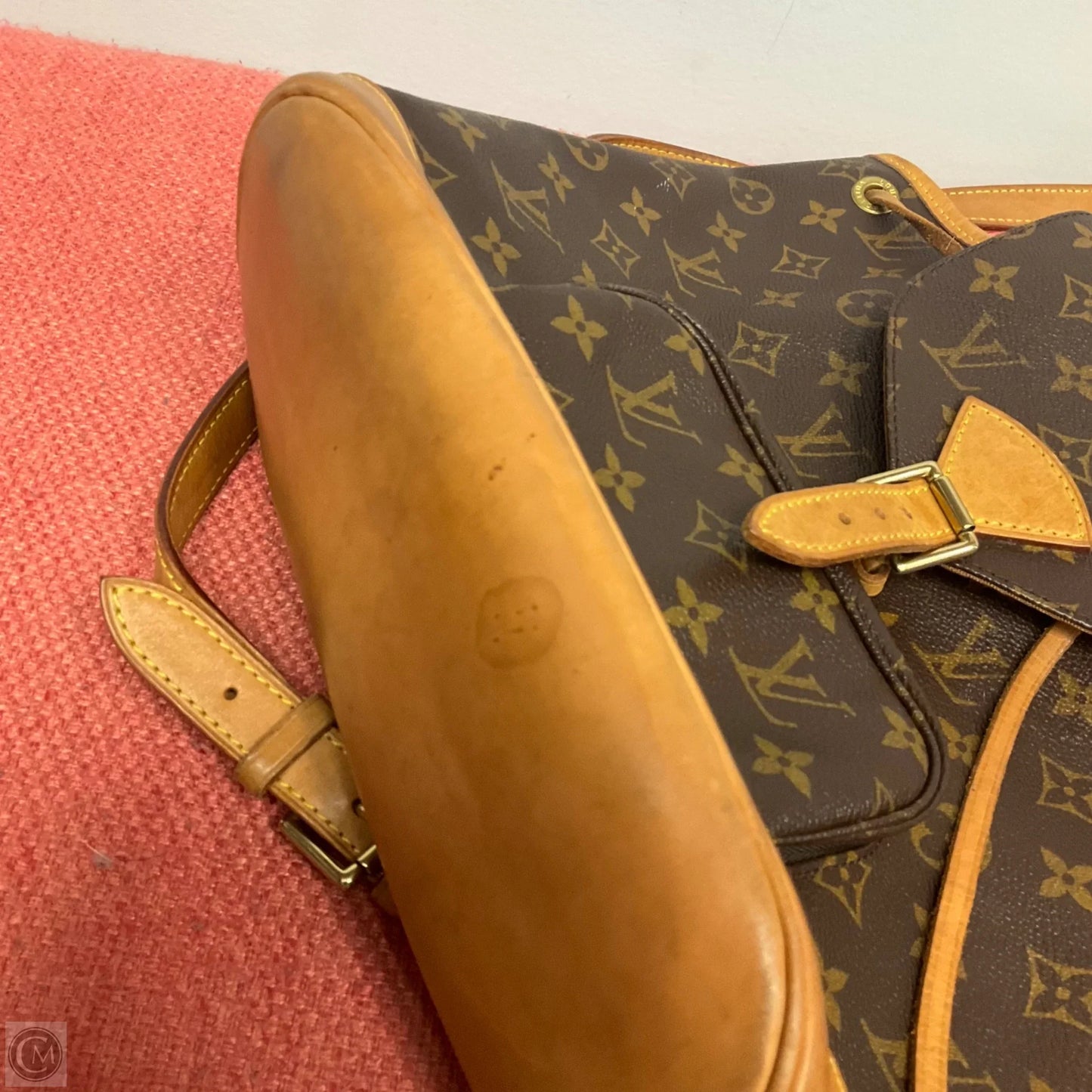 Backpack Luxury Designer By Louis Vuitton, Size: Medium