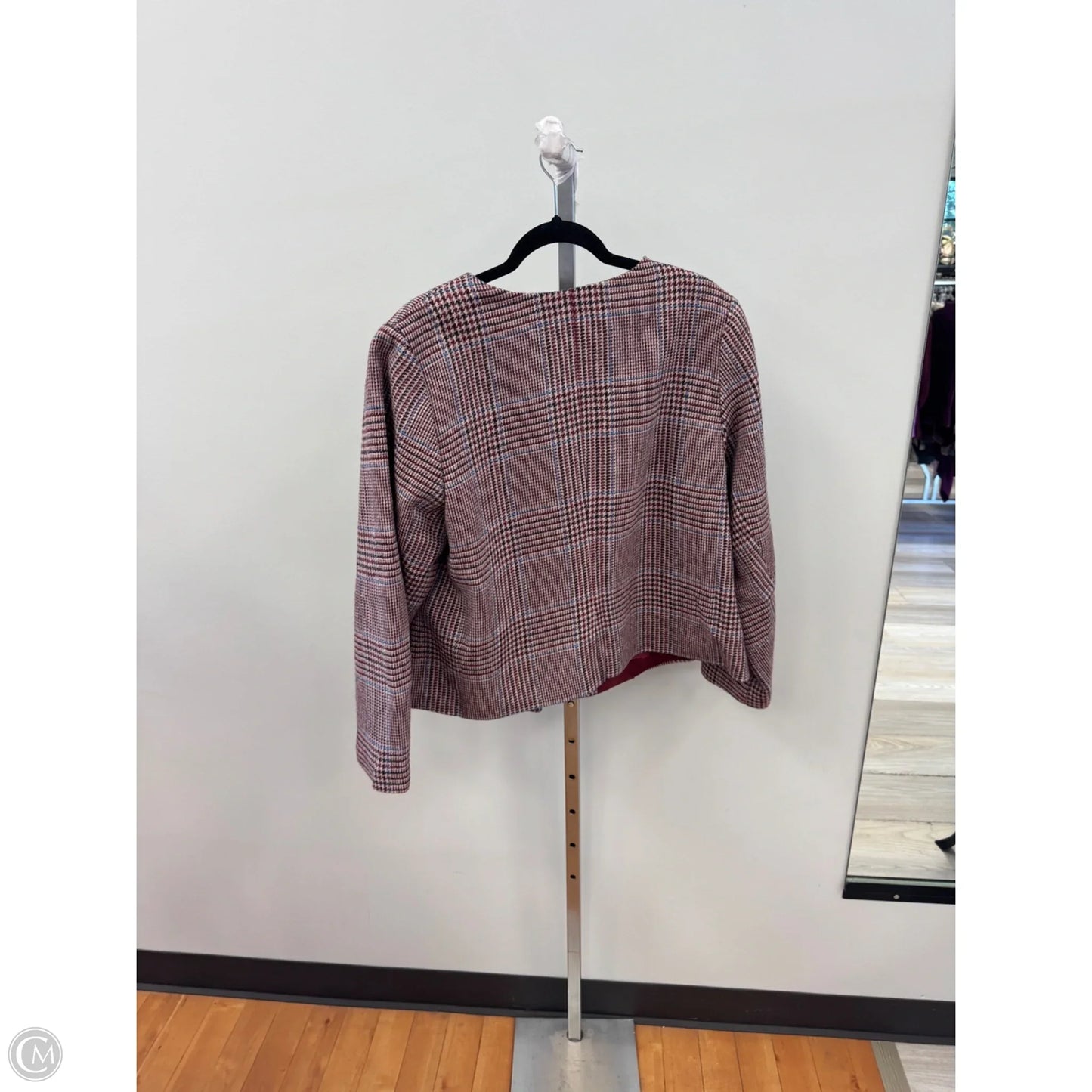 Blazer By Talbots In Plaid Pattern, Size: 16