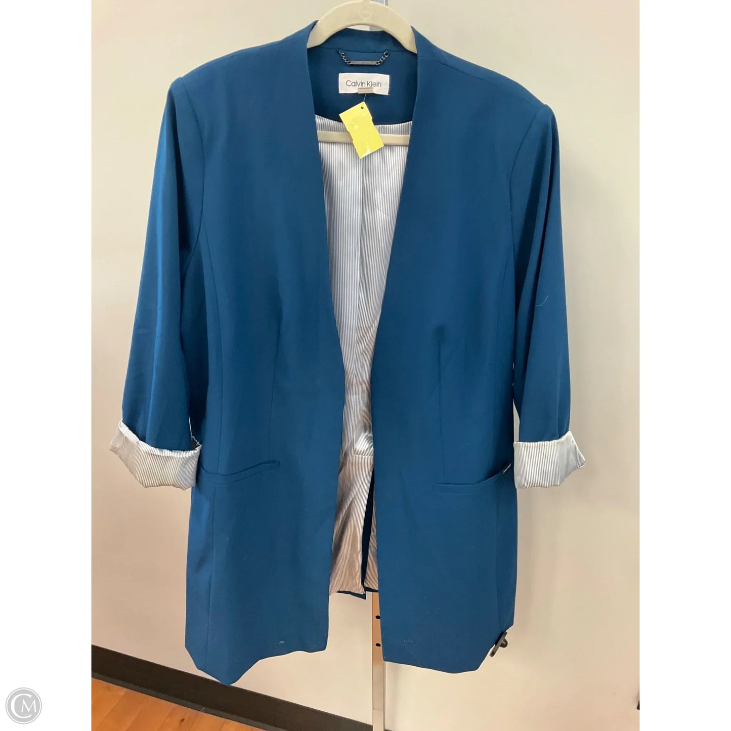 Blazer By Calvin Klein In Blue, Size: 18