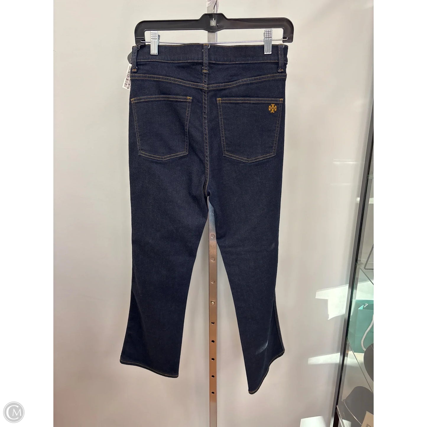 Jeans Designer By Tory Burch In Blue Denim, Size: 10