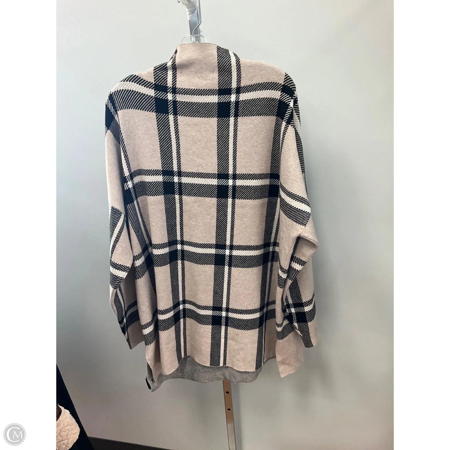 Sweater By Max Studio In Plaid Pattern, Size: 22