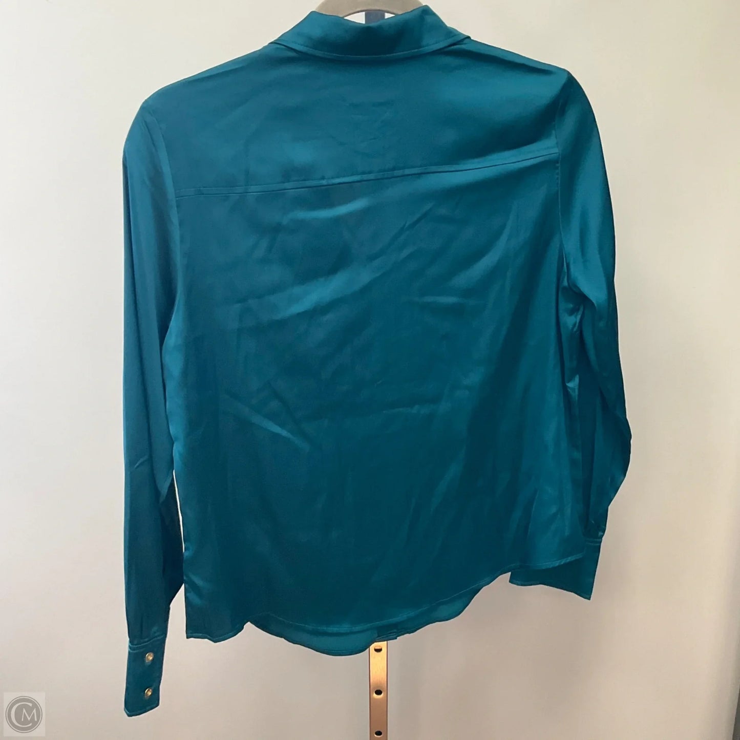Blouse Long Sleeve By Talbots In Teal, Size: Mp