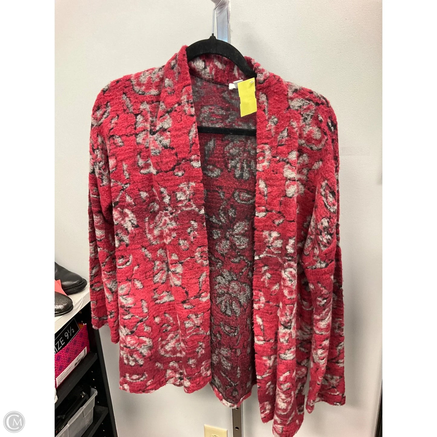 Sweater Cardigan By J. Jill In Red, Size: Xs