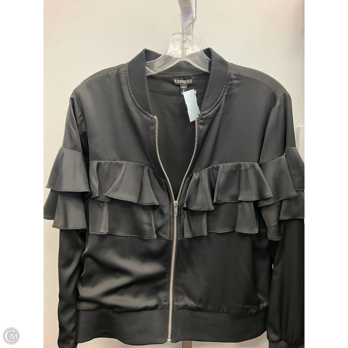 Top Long Sleeve By Express In Black, Size: S
