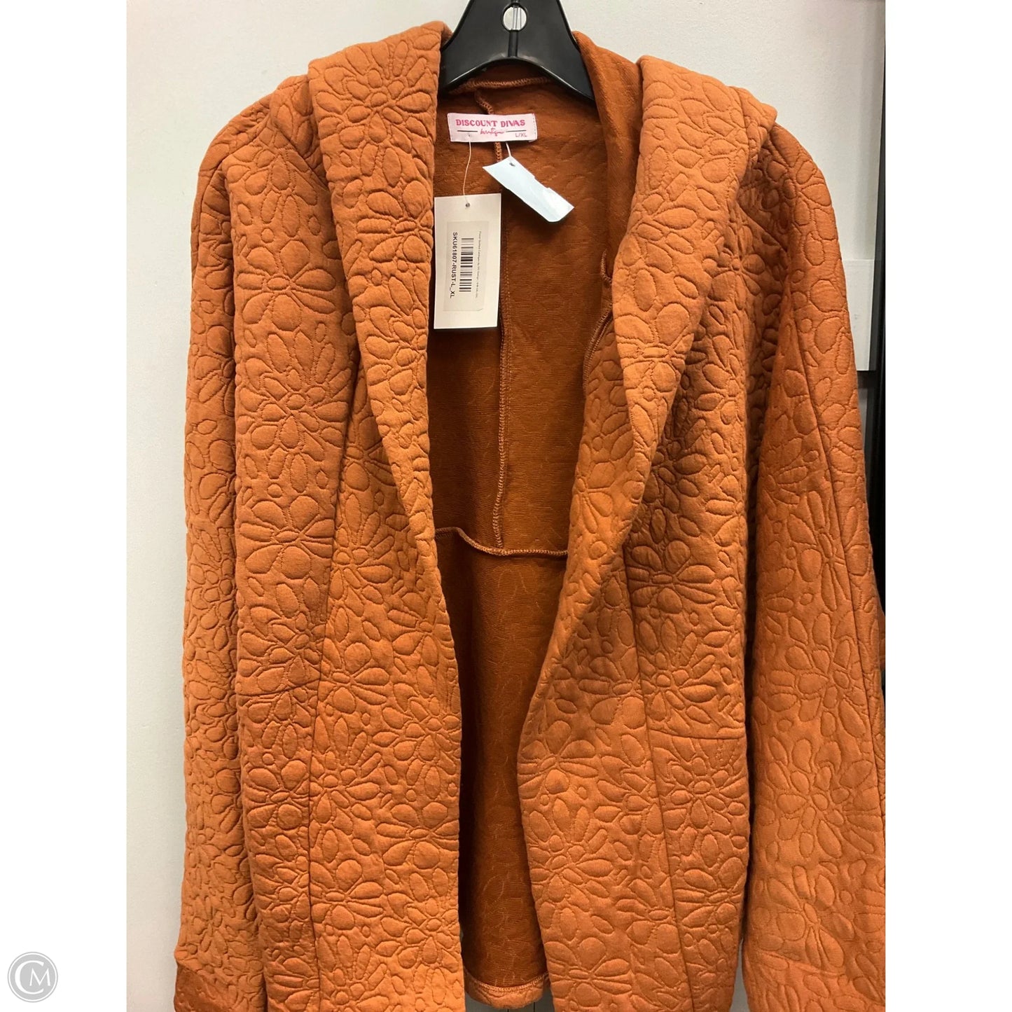 Cardigan By Clothes Mentor In Copper, Size: Xl