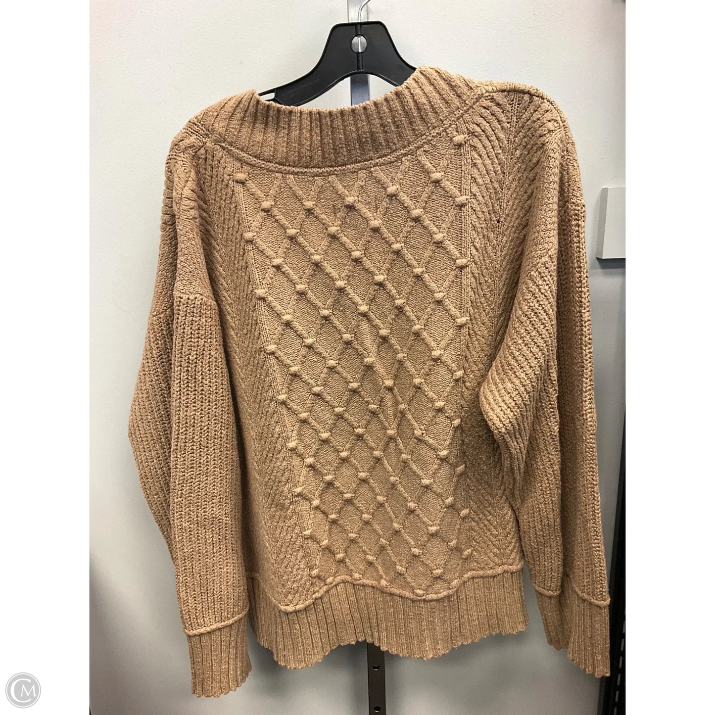 Sweater By Maeve In Tan, Size: Xl