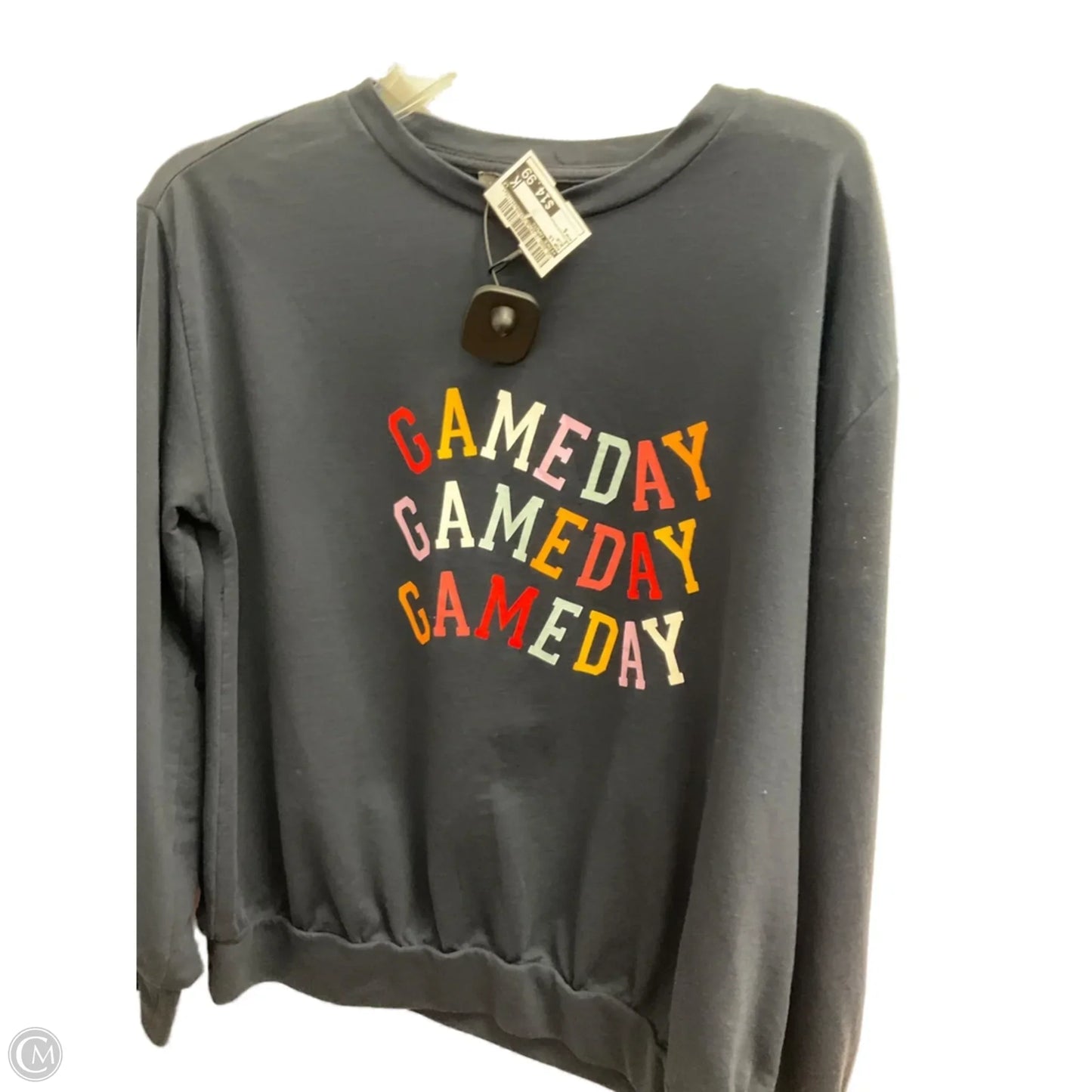 Top Long Sleeve By Vince Camuto In Blue, Size: S