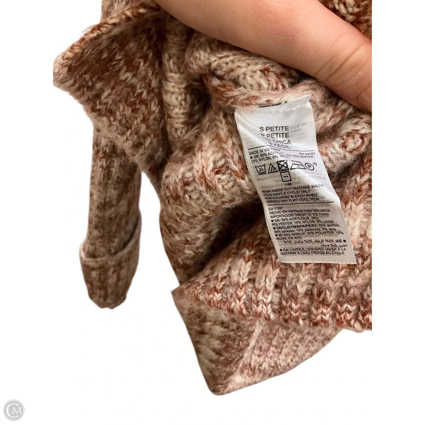 Sweater By Old Navy In Rust, Size: Petite Small