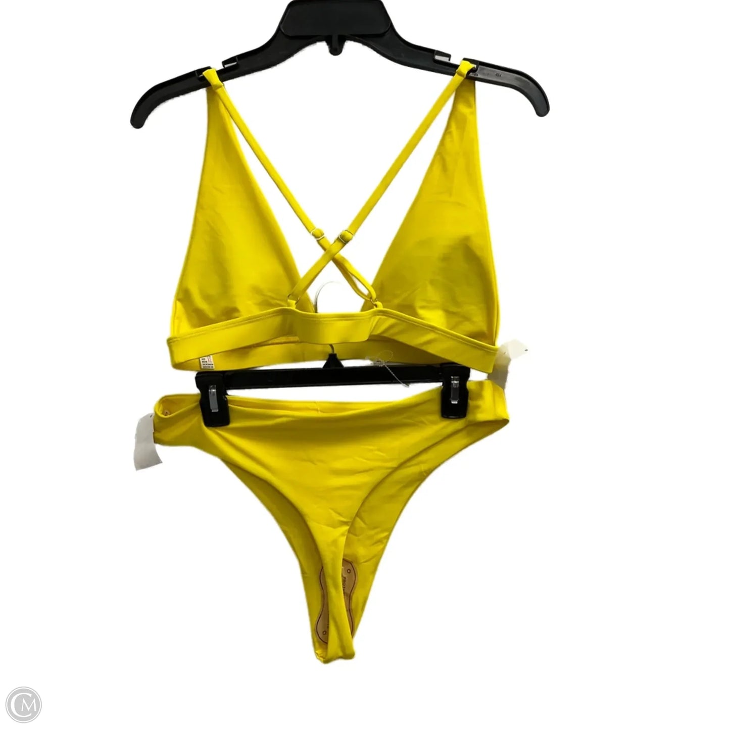 Swimsuit 2pc By Cupshe In Yellow, Size: Xl