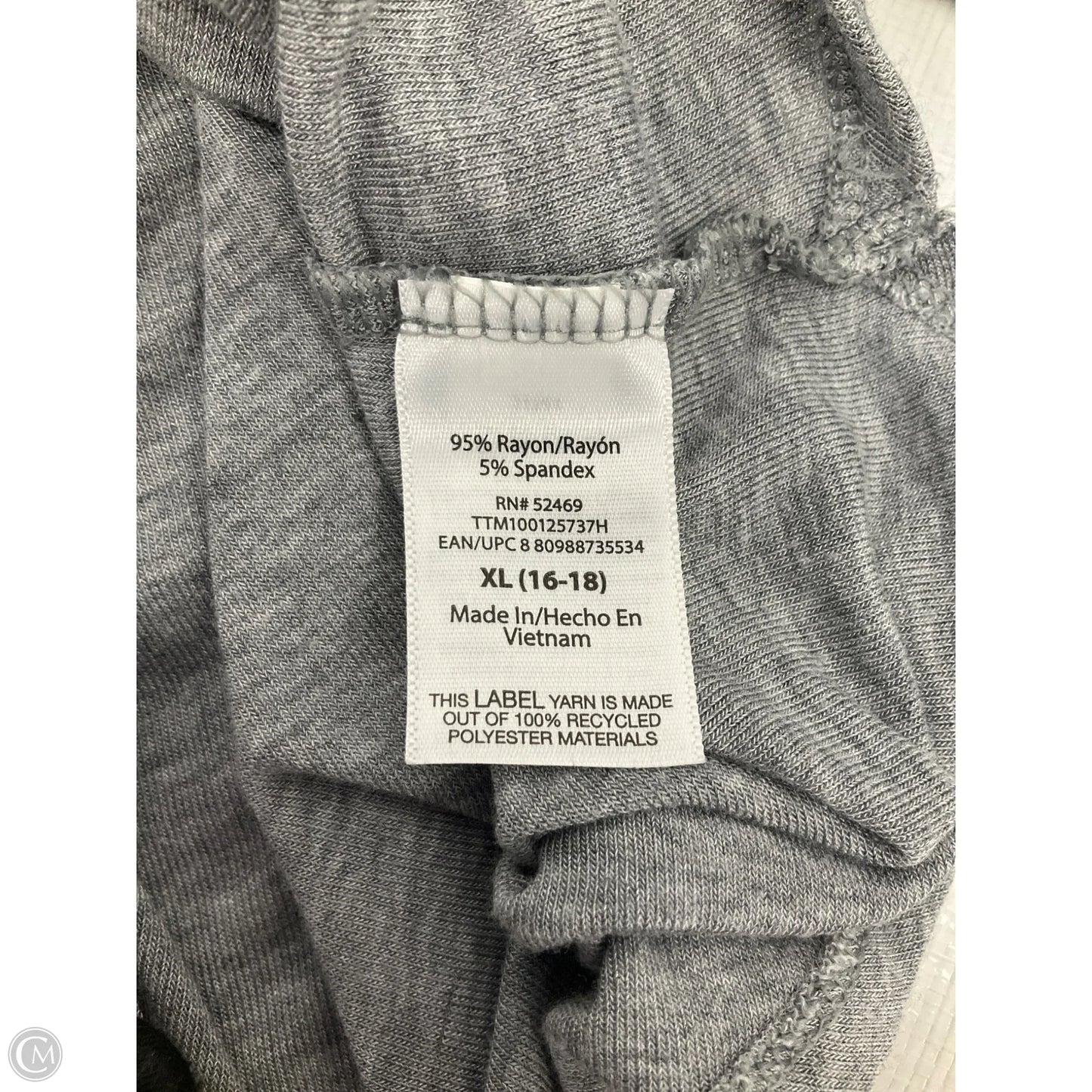 Maternity Top Long Sleeve By Time And Tru, Size: Xl