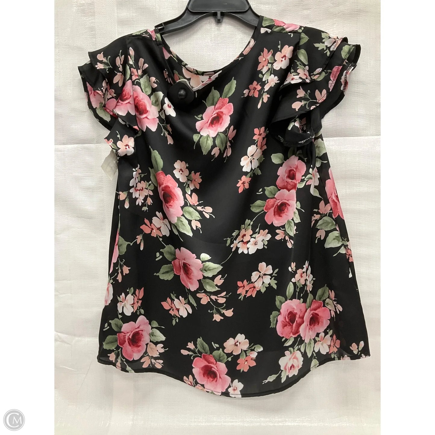 Top Short Sleeve By Clothes Mentor In Floral Print, Size: S