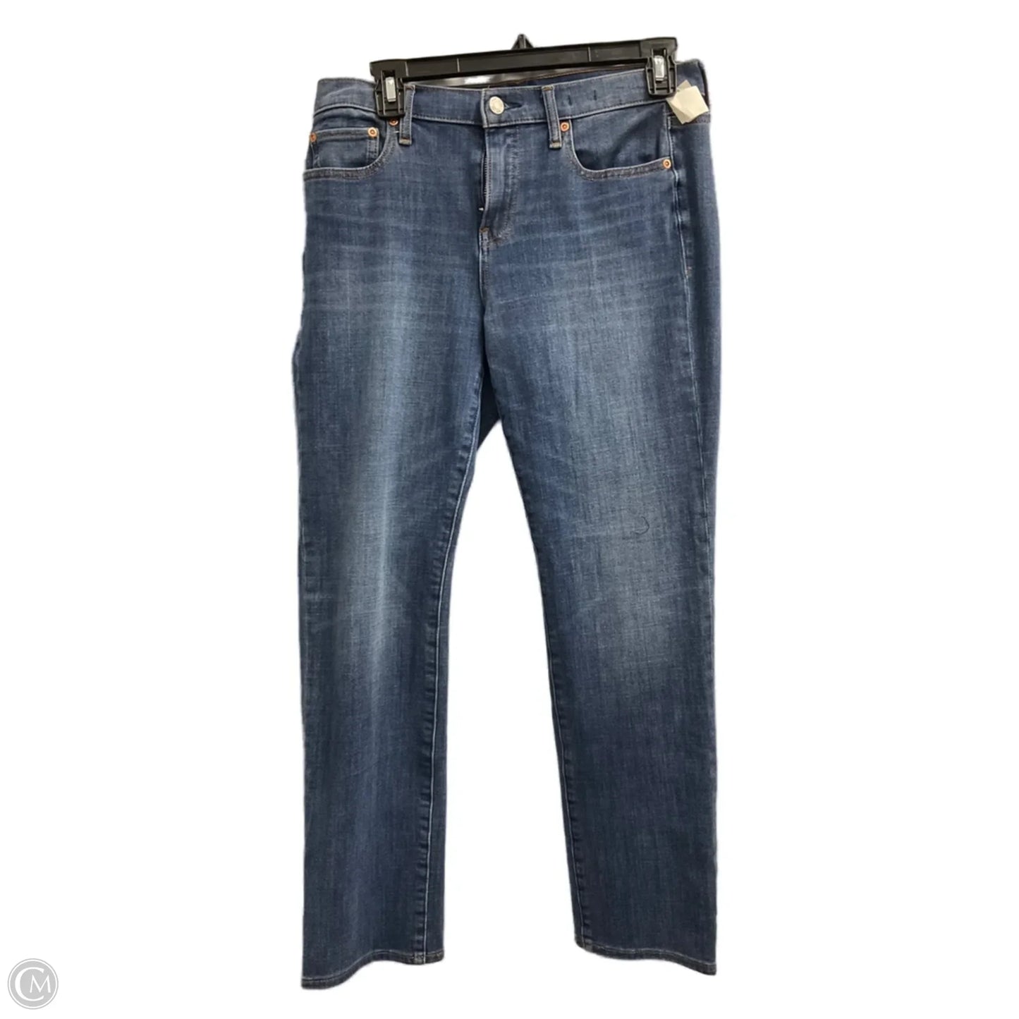 Jeans Straight By Gap In Blue Denim, Size: 10
