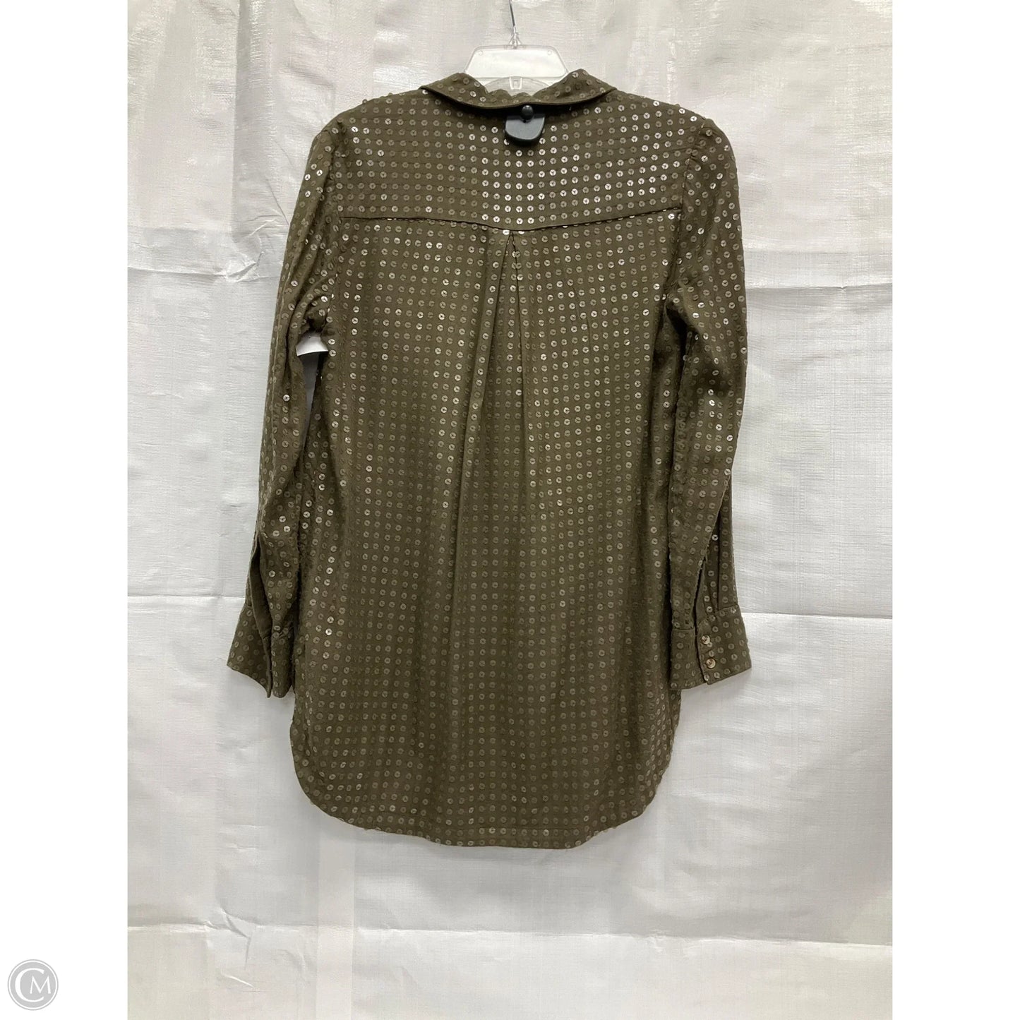 Blouse Long Sleeve By Maeve In Green, Size: S