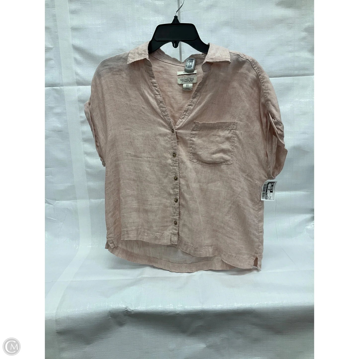 Blouse Short Sleeve By Rachel Zoe In Pink, Size: S