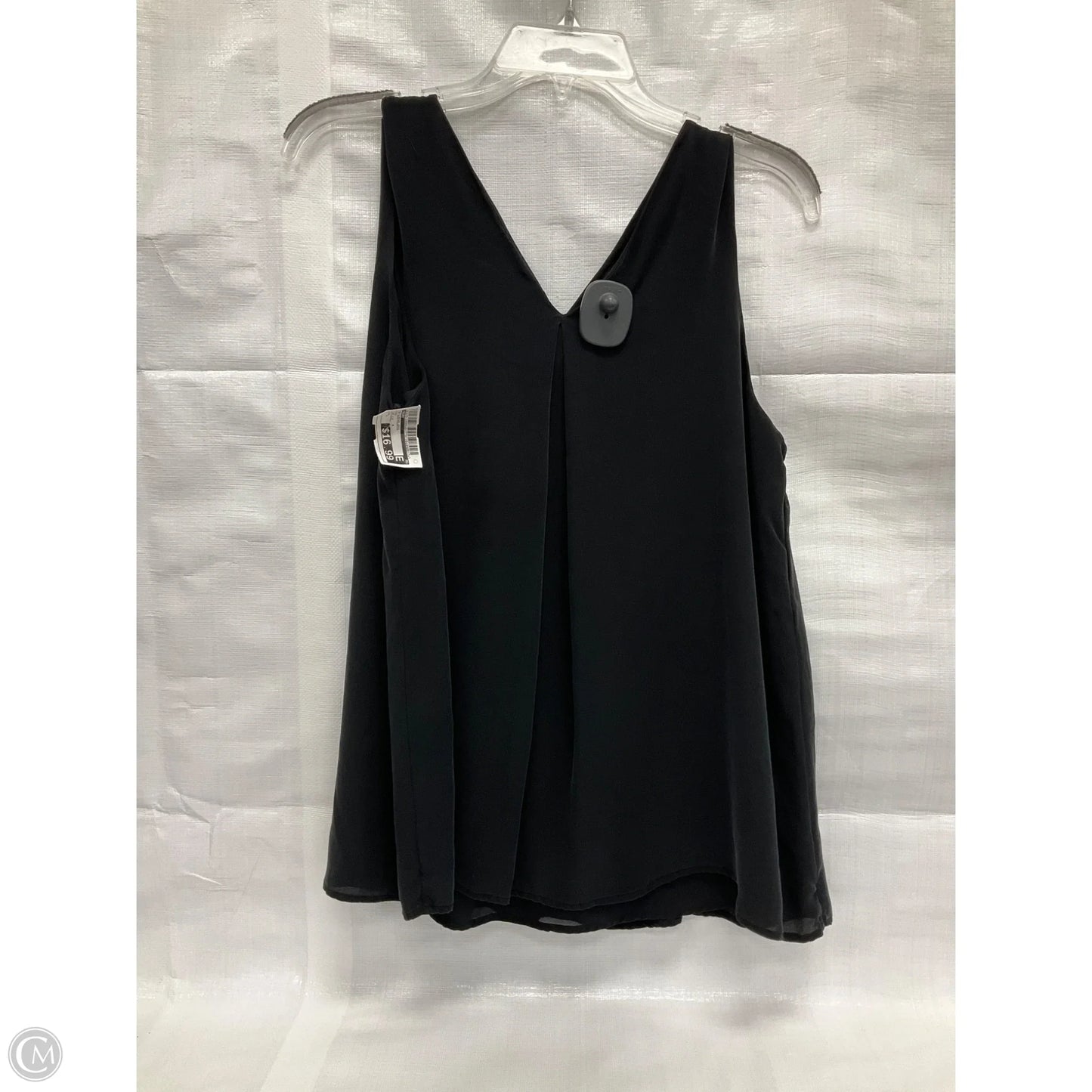 Top Sleeveless By Theory In Black, Size: L