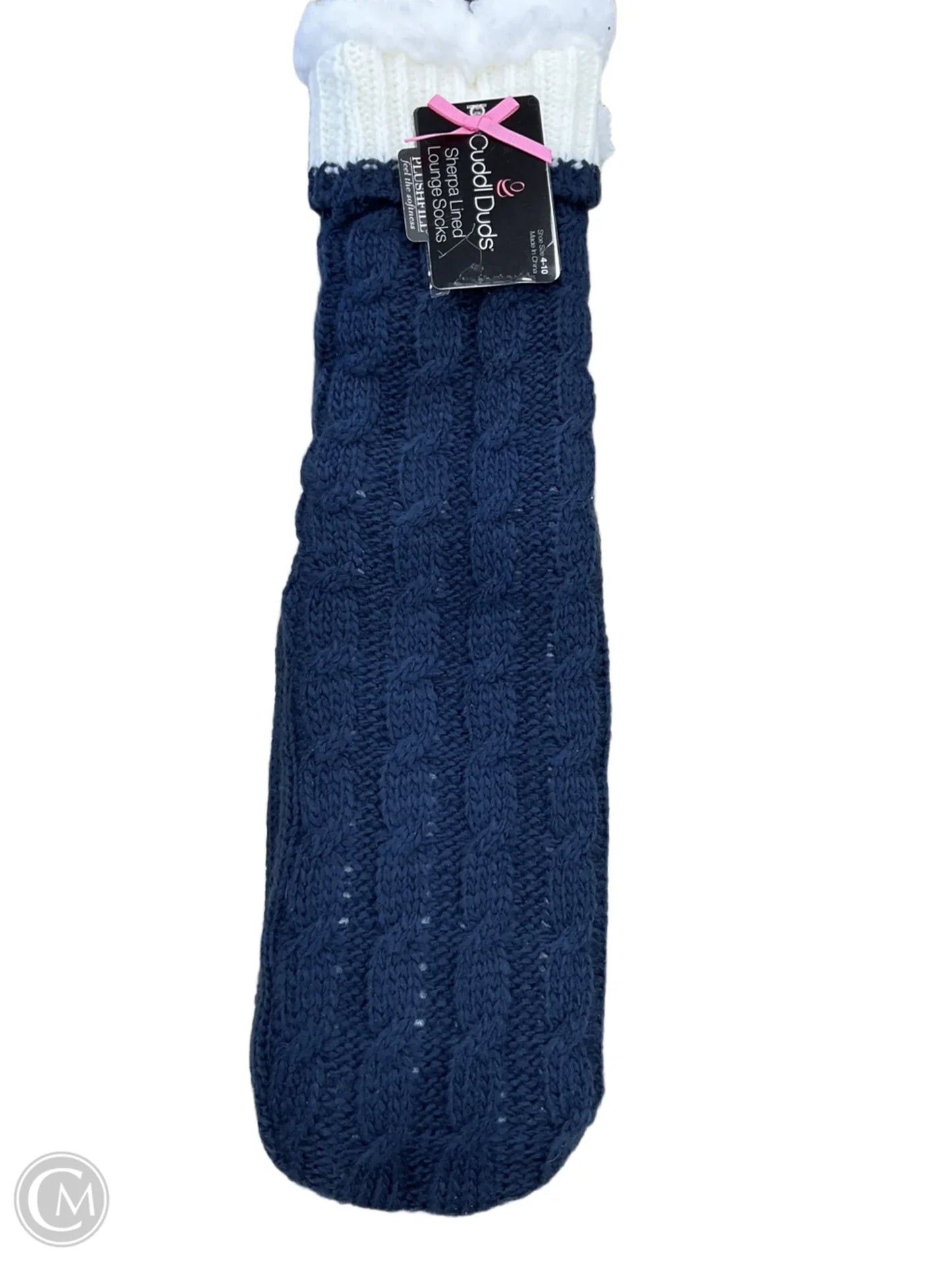 Socks By Cuddl Duds In Blue, Size: 0