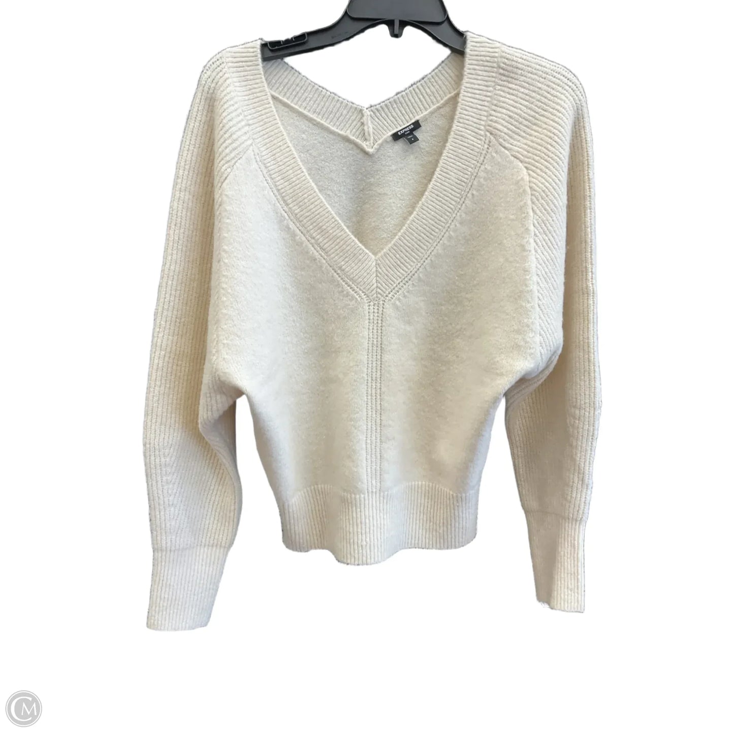 Sweater By Express In Cream, Size: S