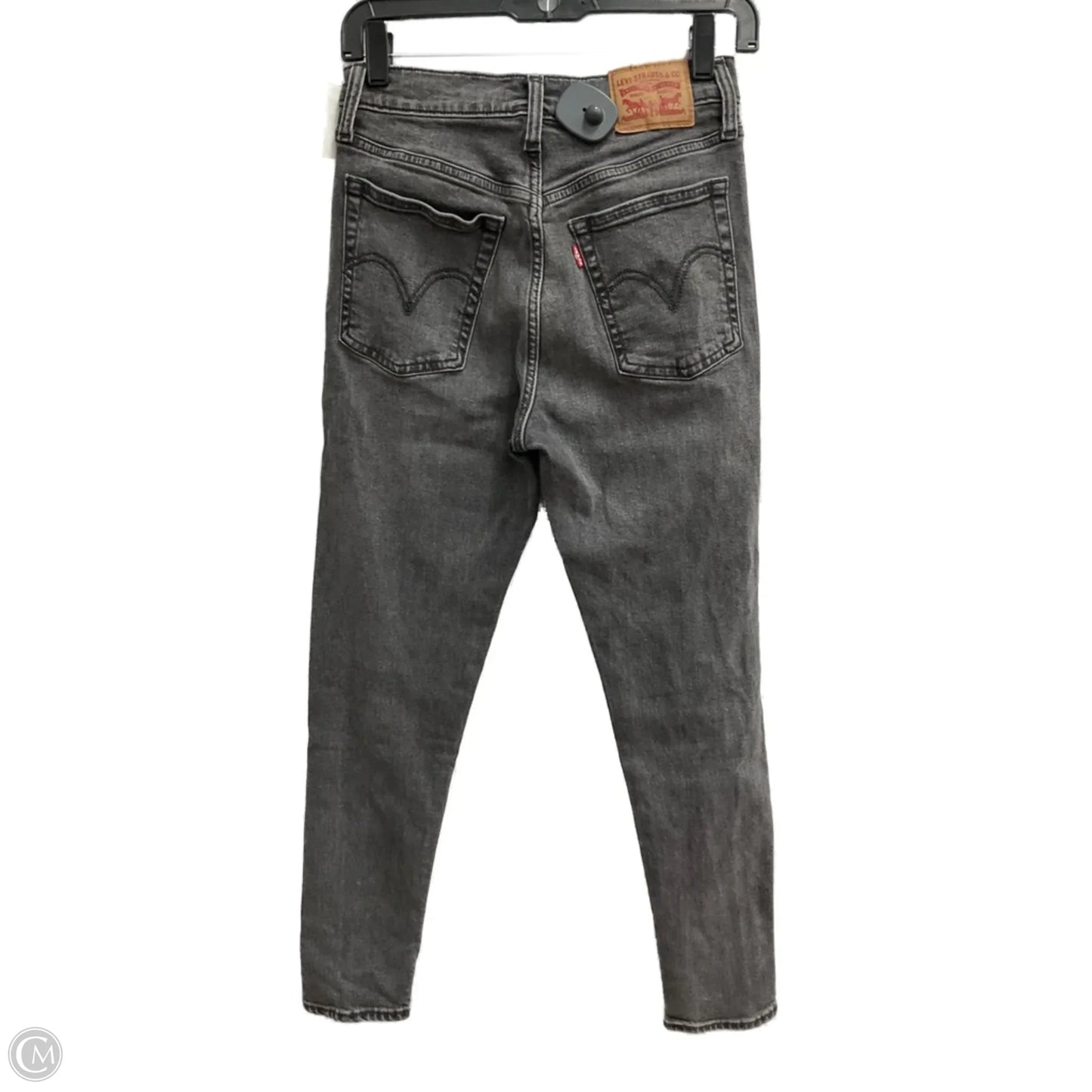 Jeans Skinny By Levis In Black Denim, Size: 4