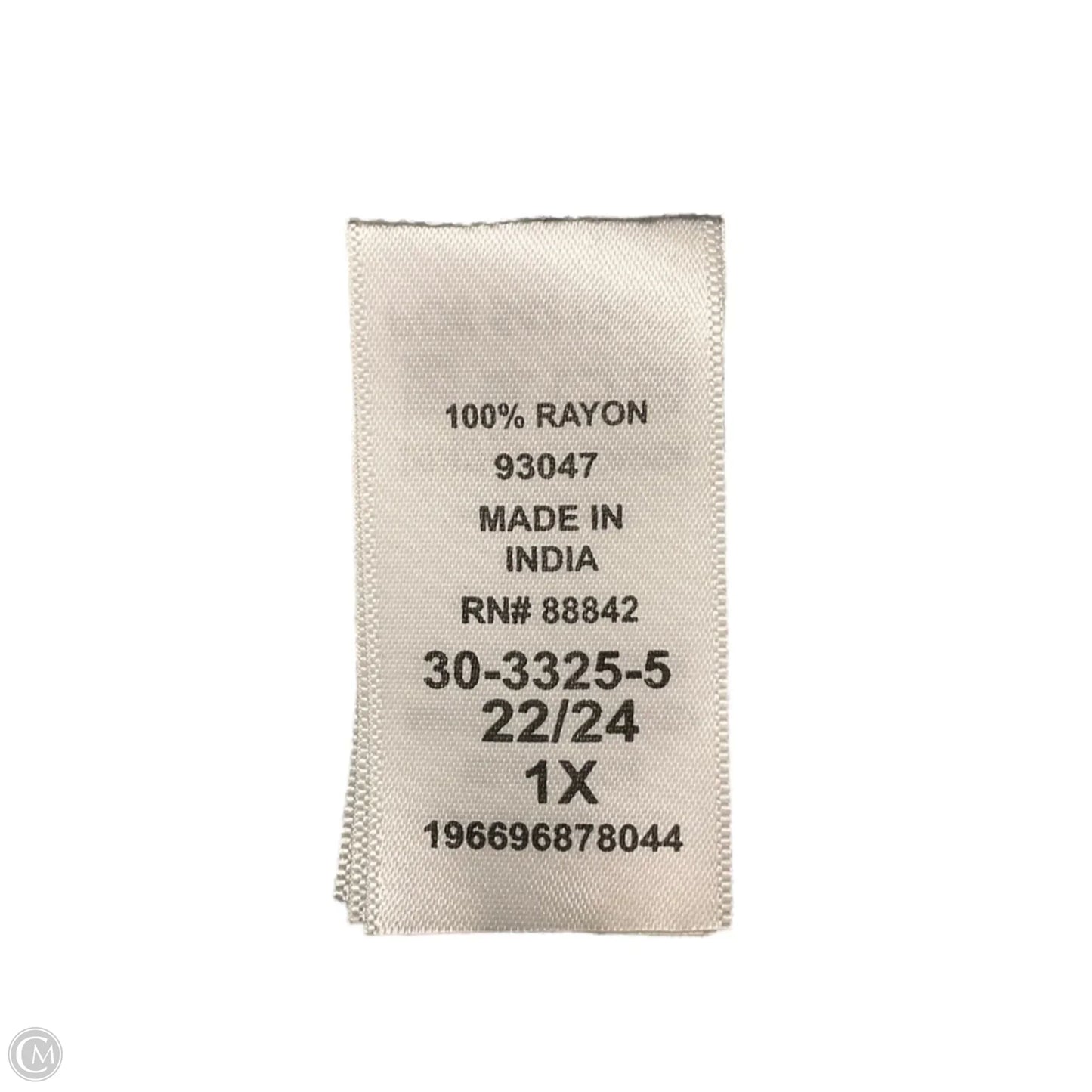 Top Long Sleeve By Ellos In Floral Print, Size: 1x