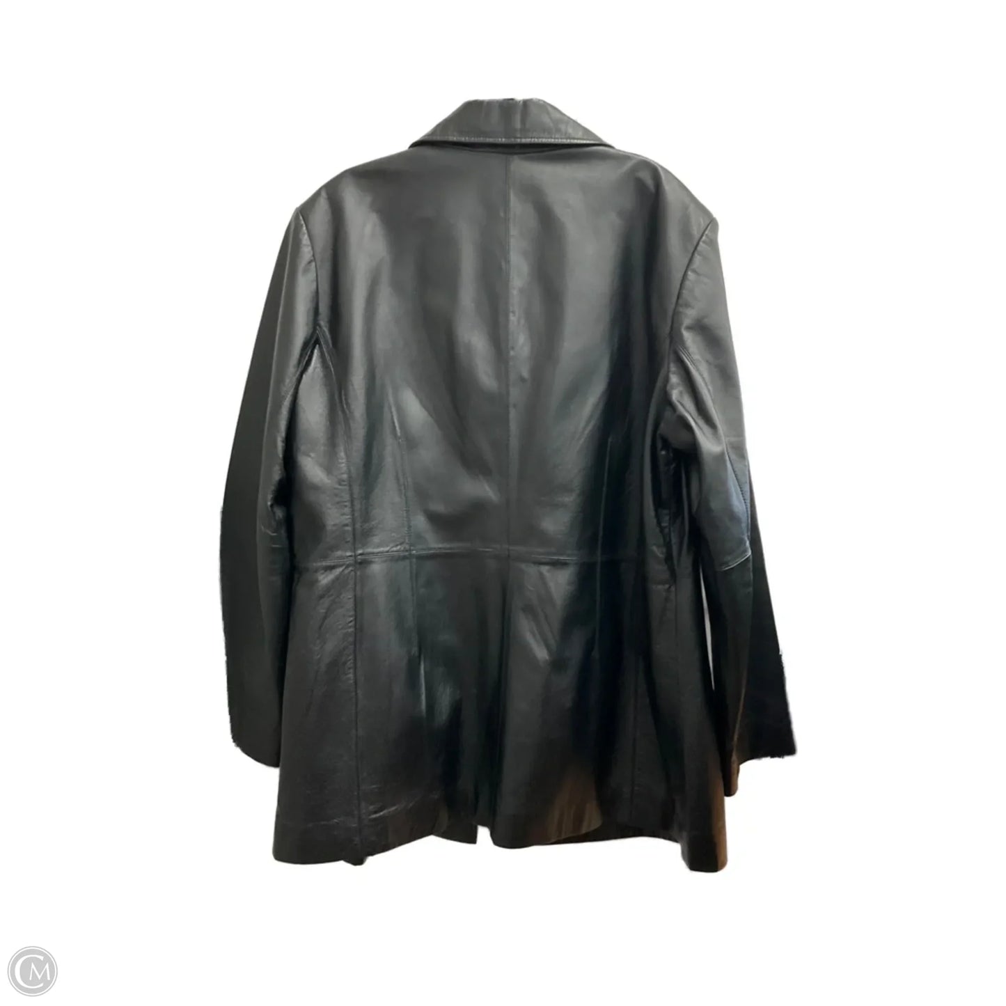 Jacket Leather By Worthington In Black, Size: Xl