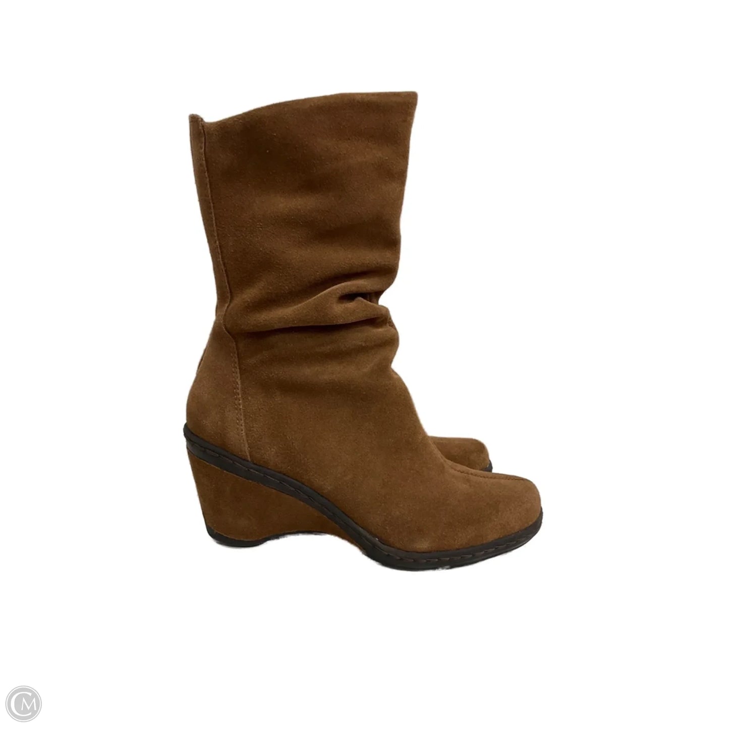 Boots Mid-calf Heels By Strictly Comfort In Brown, Size: 7.5