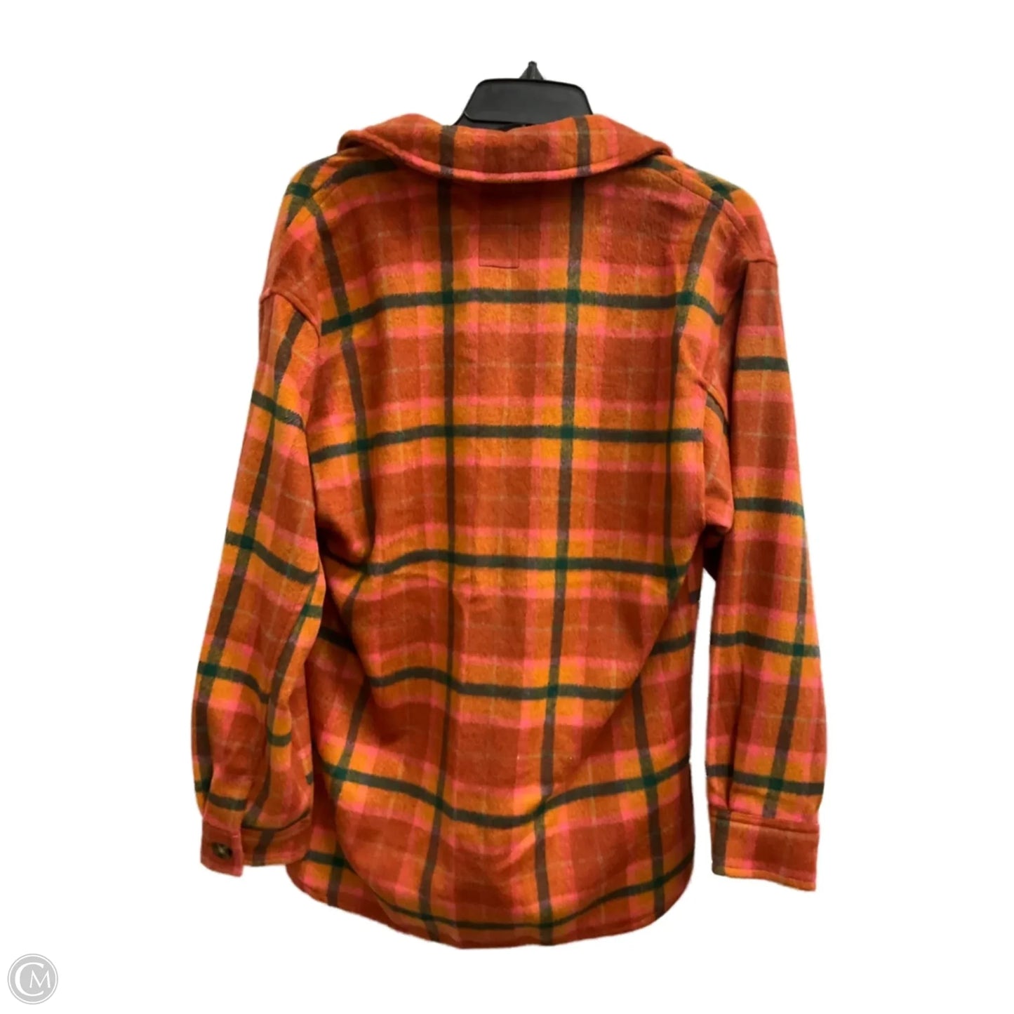 Jacket Shirt By Wild Fable In Orange & Pink, Size: Xs