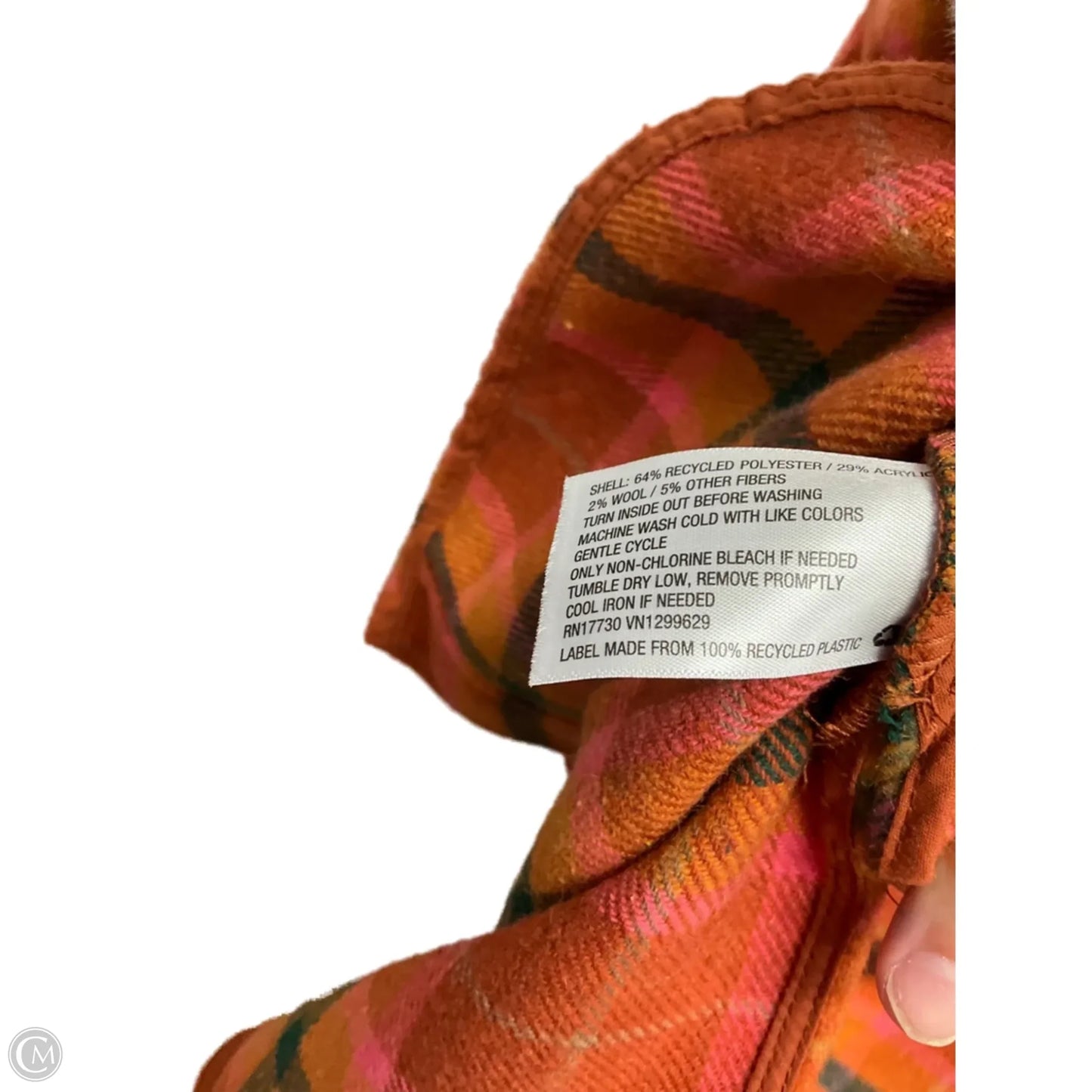 Jacket Shirt By Wild Fable In Orange & Pink, Size: Xs