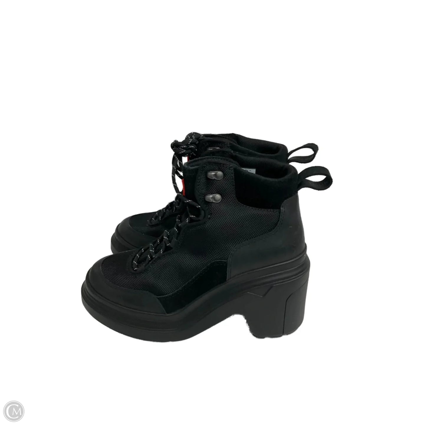 Boots Ankle Heels By Hunter In Black, Size: 8