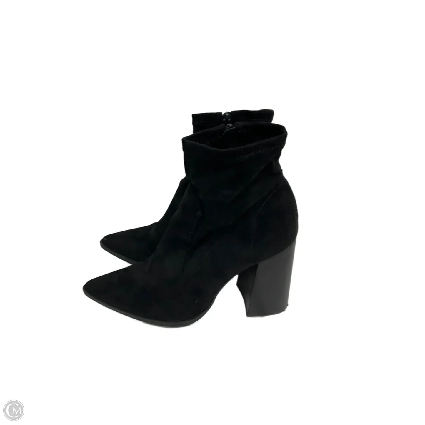 Boots Ankle Heels By Steve Madden In Black, Size: 9.5