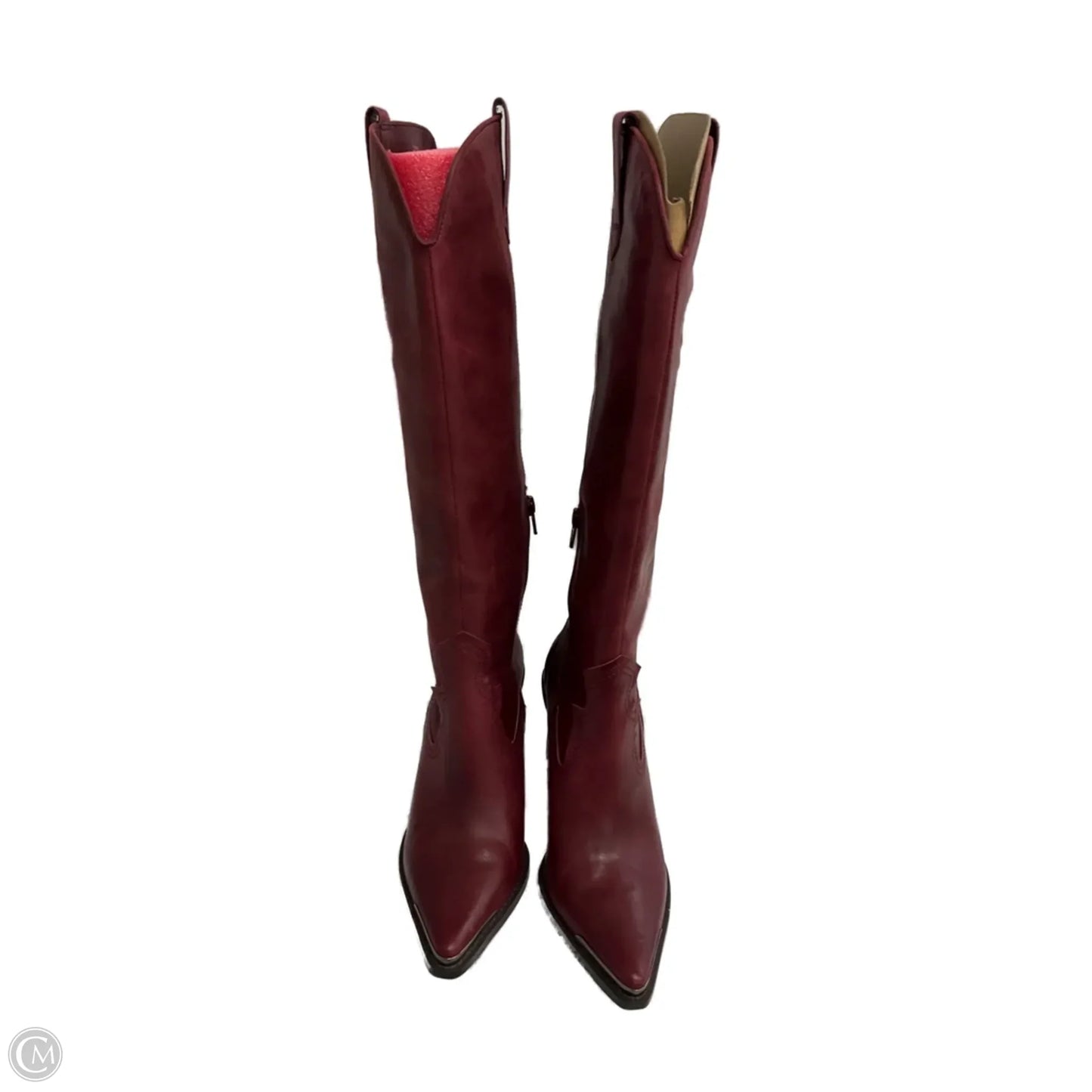 Boots Knee Heels By Gianni Bini In Red, Size: 7.5